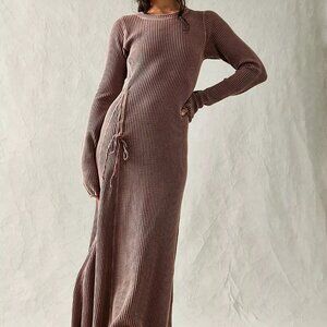 SUMMER SALE Free People FP One Natasha Thermal Dress M Venetian Red